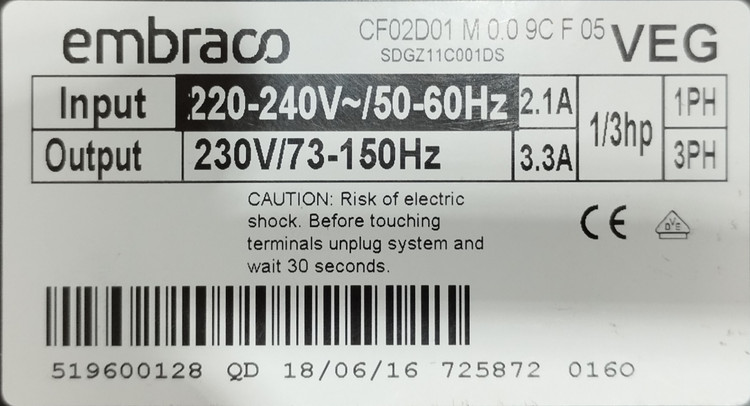 مشخصات فنی برد کمپرسور اینورتر