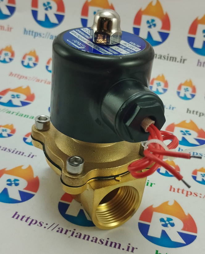 شیر برقی نیمه صنعتی سایز 3/4 اینچ 220 ولت برند FORCE مدل 2W-200-20