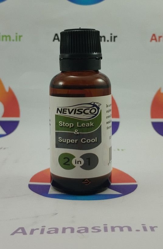 مکمل مایع نشت گیر و تقویت کننده سرمای سیستم کولر خودرو برند کانادایی NEVISCO مدل Stop Leak & Super Cool (قیمت عمده)